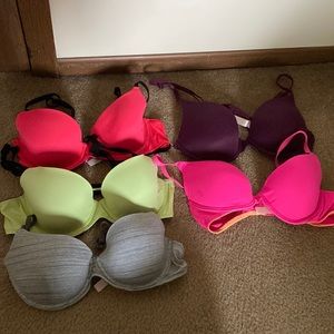 Victoria Secret PINK bras (5) Size 36B